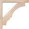 Ekena Millwork Balboa Block Smooth Bracket w/ Offset Brace, Douglas Fir, 3 1/2"W x 20"D x 20"H BKT0402X20X20BOA05SDF - alternate 4
